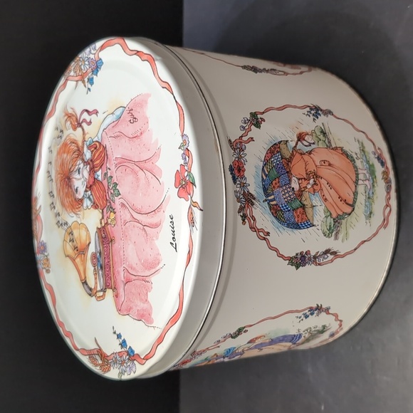 VGT,1980s Danish Butter Cookie Tin, Louise By Susy. - Picture 1 of 10